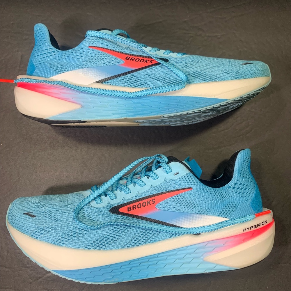 Brooks Hyperion 2 Women’s Blue Red White Running Walking Sneakers Shoe Size- 8.5 - Picture 3 of 10